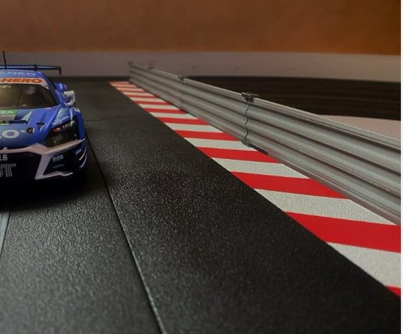 Begrenzung Fangzaun Zaun Leitplanke kompatibel für Carrera 124 132 Uni, Ninco, Scalextric (1m), 1m