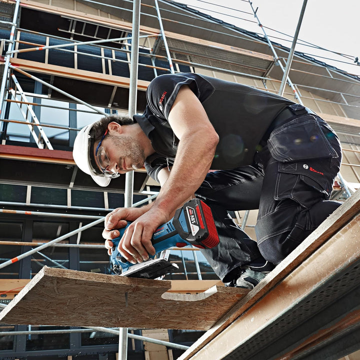 Bosch Professional 18V System Akku Stichsäge GST 18V-LI S (Stabversion, Schnitttiefe in Holz/Alu/Met