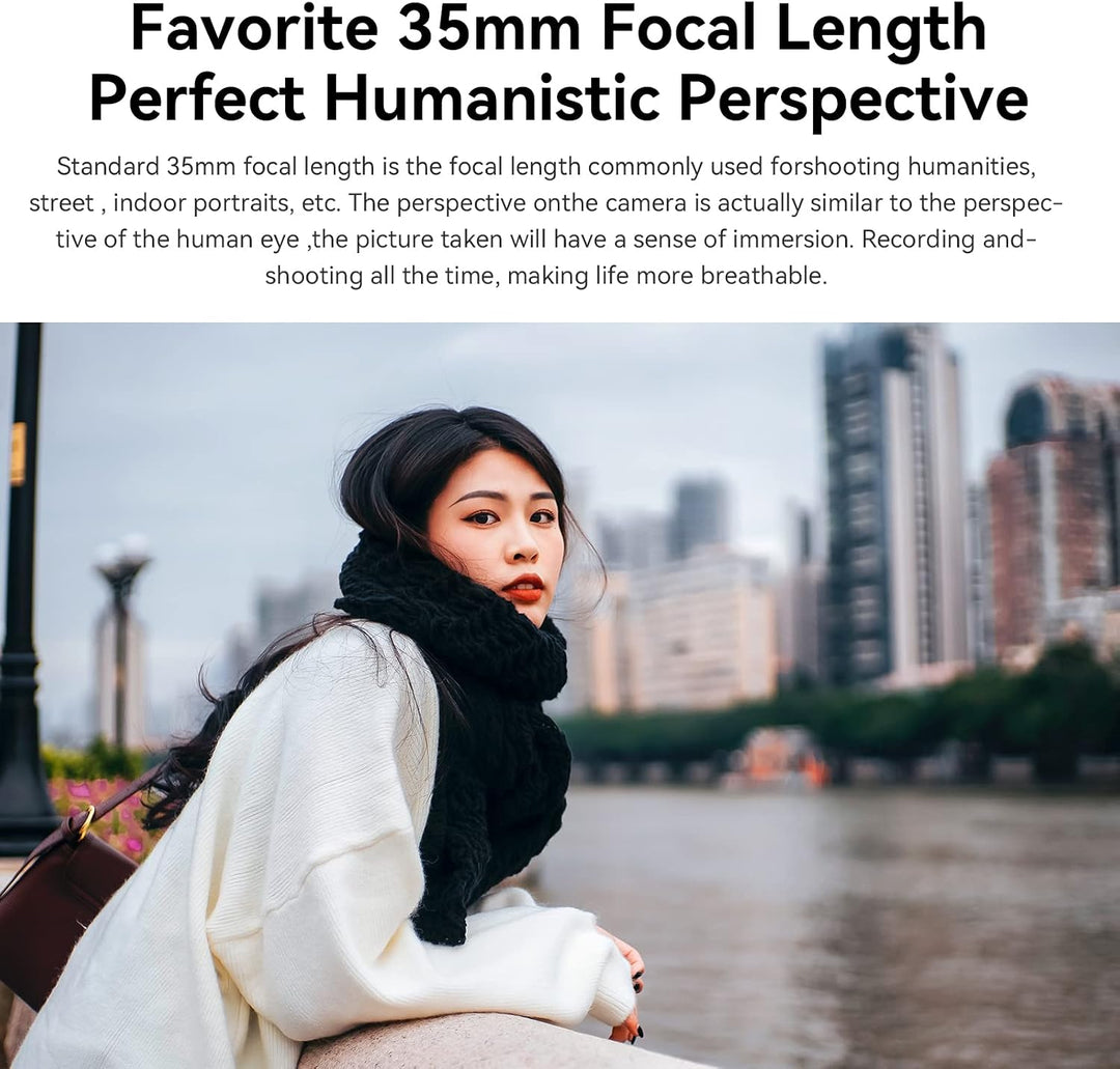 7artisans 35 mm F1.4 Mark Ⅱ Full Frame Manual Focus Prime Objektiv Grosse Blende Kompatibel mit Niko