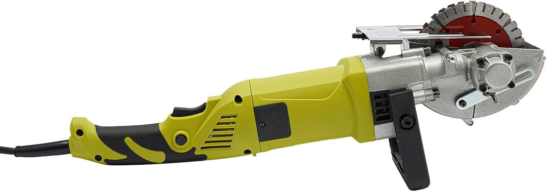 Schlitzmaschine, Mauernutfräse mit 5 Sägeblätter Werkzeugkoffer Wasserpumpe für Haushalt Industrie M