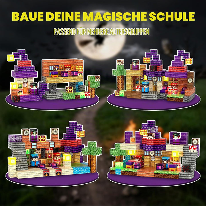 Magnetische Bausteine Leuchtend 150 PCS, Magnetbausteine Led für 3+ Jahre, Magnetbausteine mit Licht