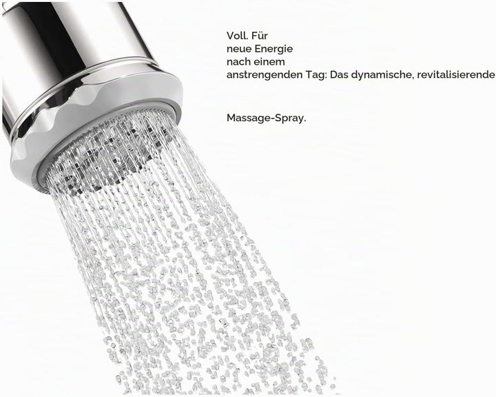 Hansgrohe HG28496001 Clubmaster Showerhead, Chrome, 4.02 x 3.54 x 3.54 inches, Chrome