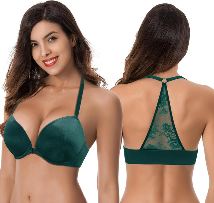 Curve Muse Damen Hochdrücken Fügen Sie 1 und eine halbe Tasse hinzu Bügel Halfter vorne schliessen B