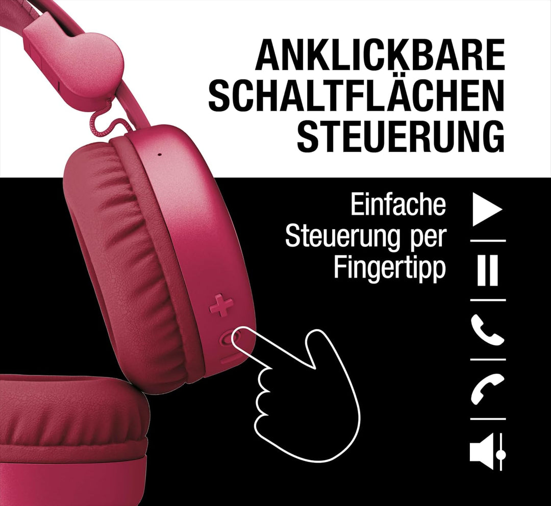 Fresh 'n Rebel Code Core, Bluetooth-Kopfhörer on-Ear, kabellos, 30 Stunden Spielzeit, mit Mikrofon u