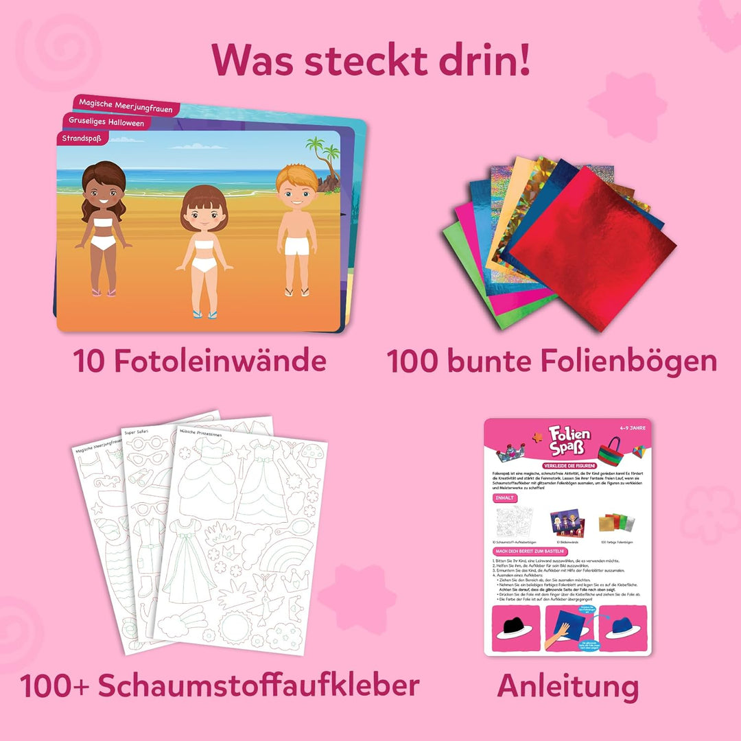 Skillmatics Kunst & Bastelaktivität- Folienspass Verkleide die Figuren, Schmutzfreie Kunst für Kinde