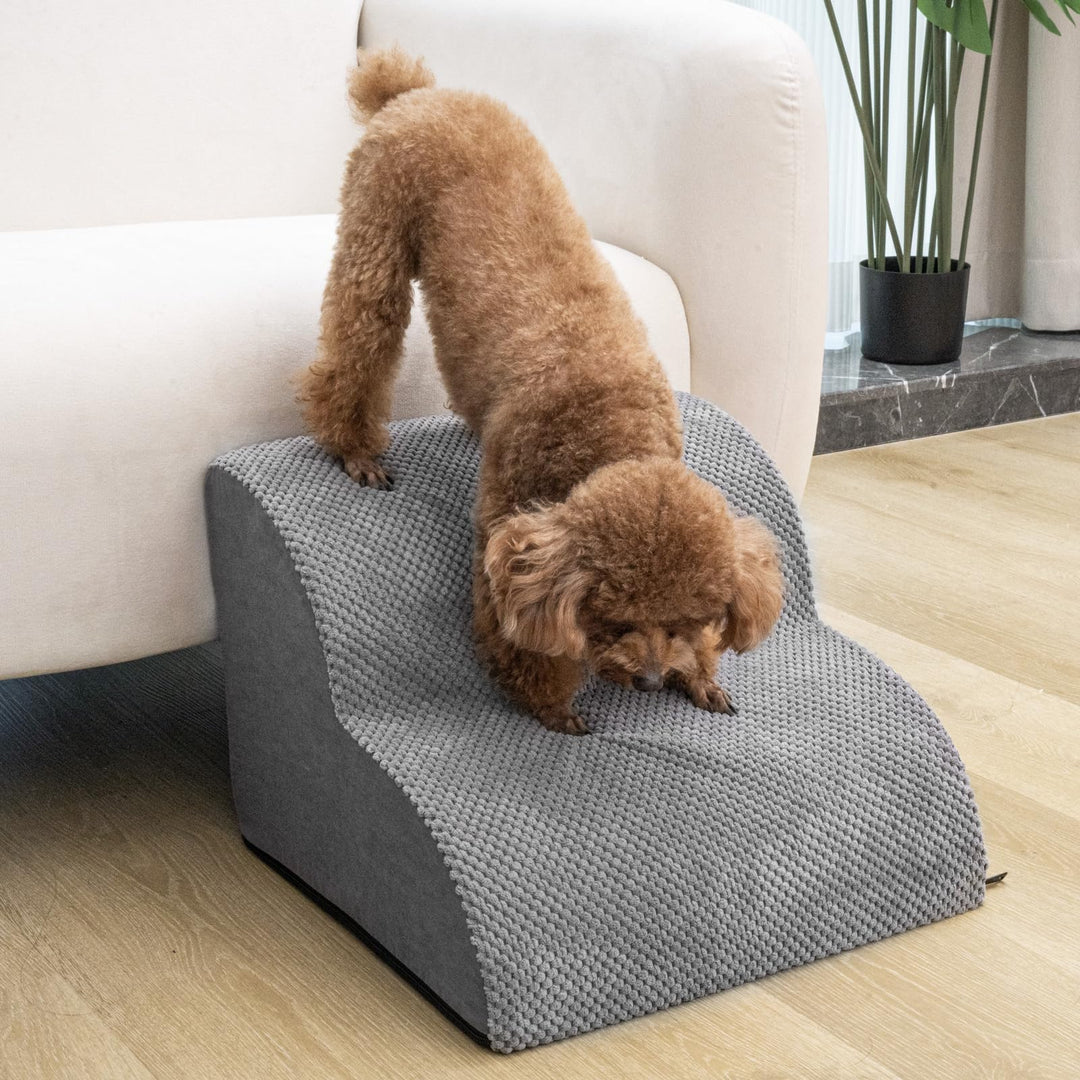 Mora Pets Hundetreppe für Kleine Hunde Haustiertreppe für Bett und Sofa Hunde Treppe rutschfeste was
