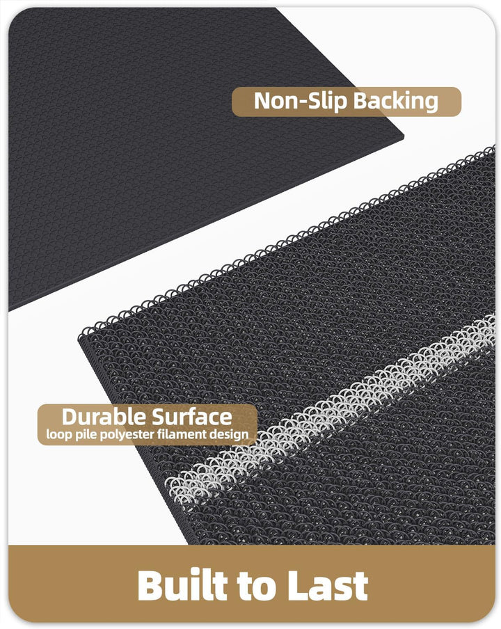 Color G Fussmatte Aussen Innen 60 x 120 cm, Grosse Schmutzfangmatte Aussen rutschfest Wetterfest, Fu
