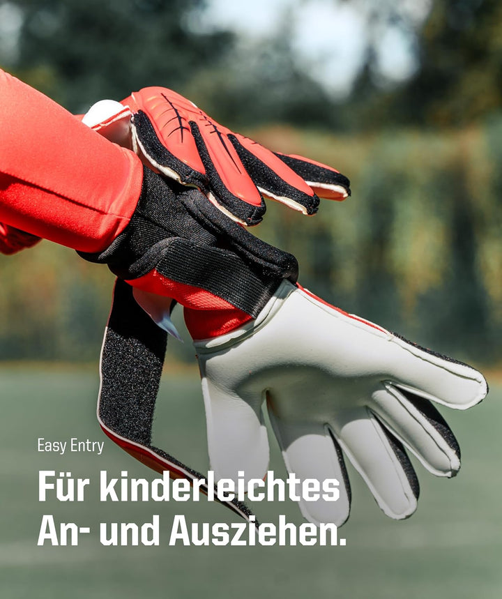 T1TAN Kinder Torwarthandschuhe mit Fingerschutz - Fussballhandschuhe für Kinder - Die Profis der Zuk