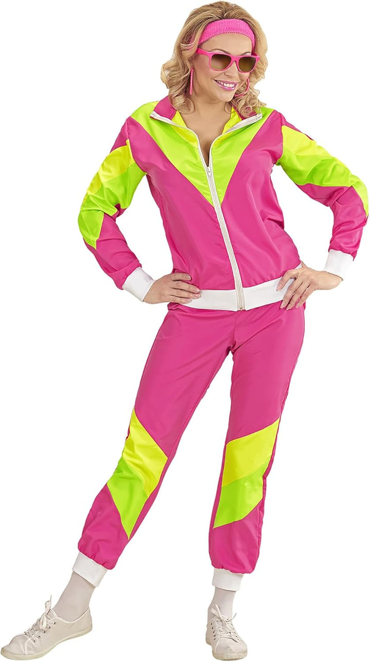 W WIDMANN MILANO Party Fashion - Trainingsanzug, 80er Jahre Outfit, Jogging, Bad Taste, Faschingskos