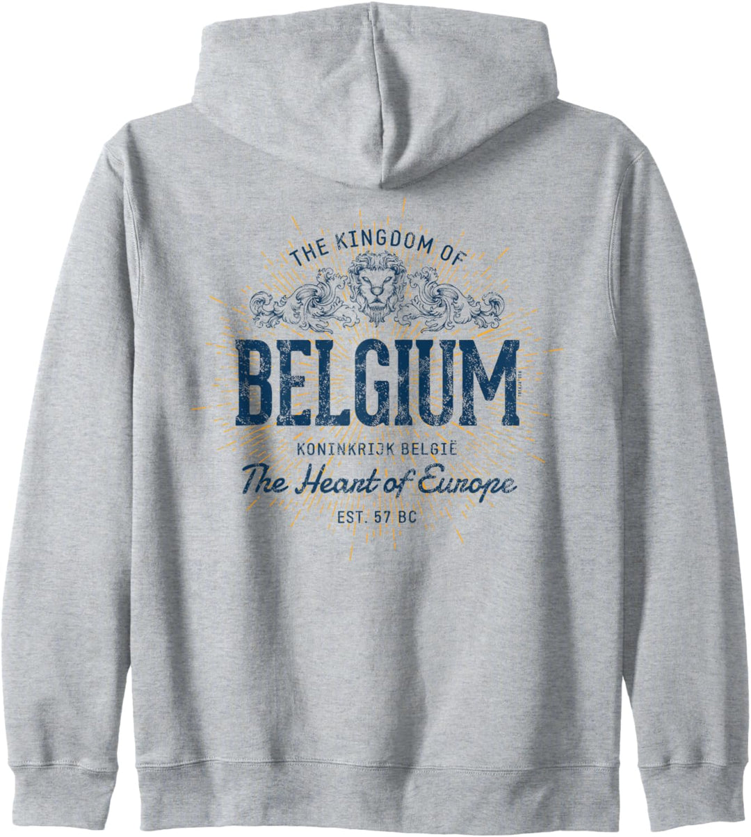 Belgium Retro Stil Vintage Belgien Kapuzenjacke