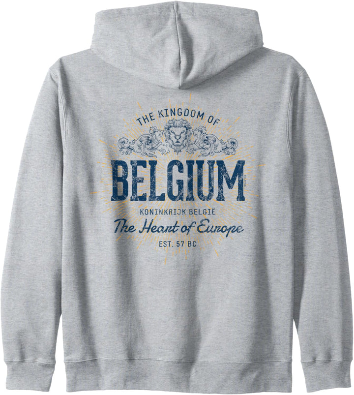 Belgium Retro Stil Vintage Belgien Kapuzenjacke