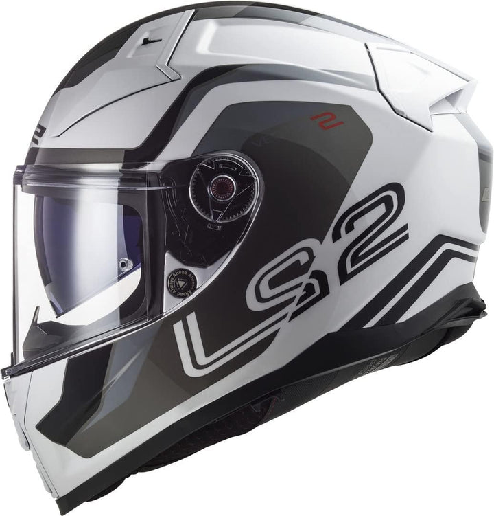 LS2, Integralhelme motorrad VECTOR II Metric white titanium silver, S S white titanium silver, S whi