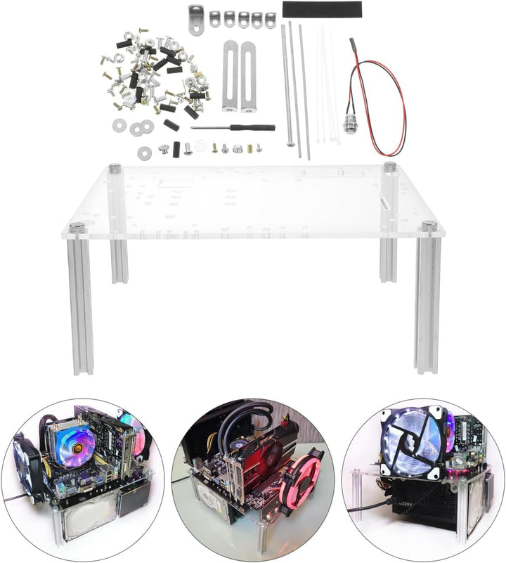 Gadpiparty 1 Set Computer Open Frame/Open Air Frame Chassis Bracket Computer Case