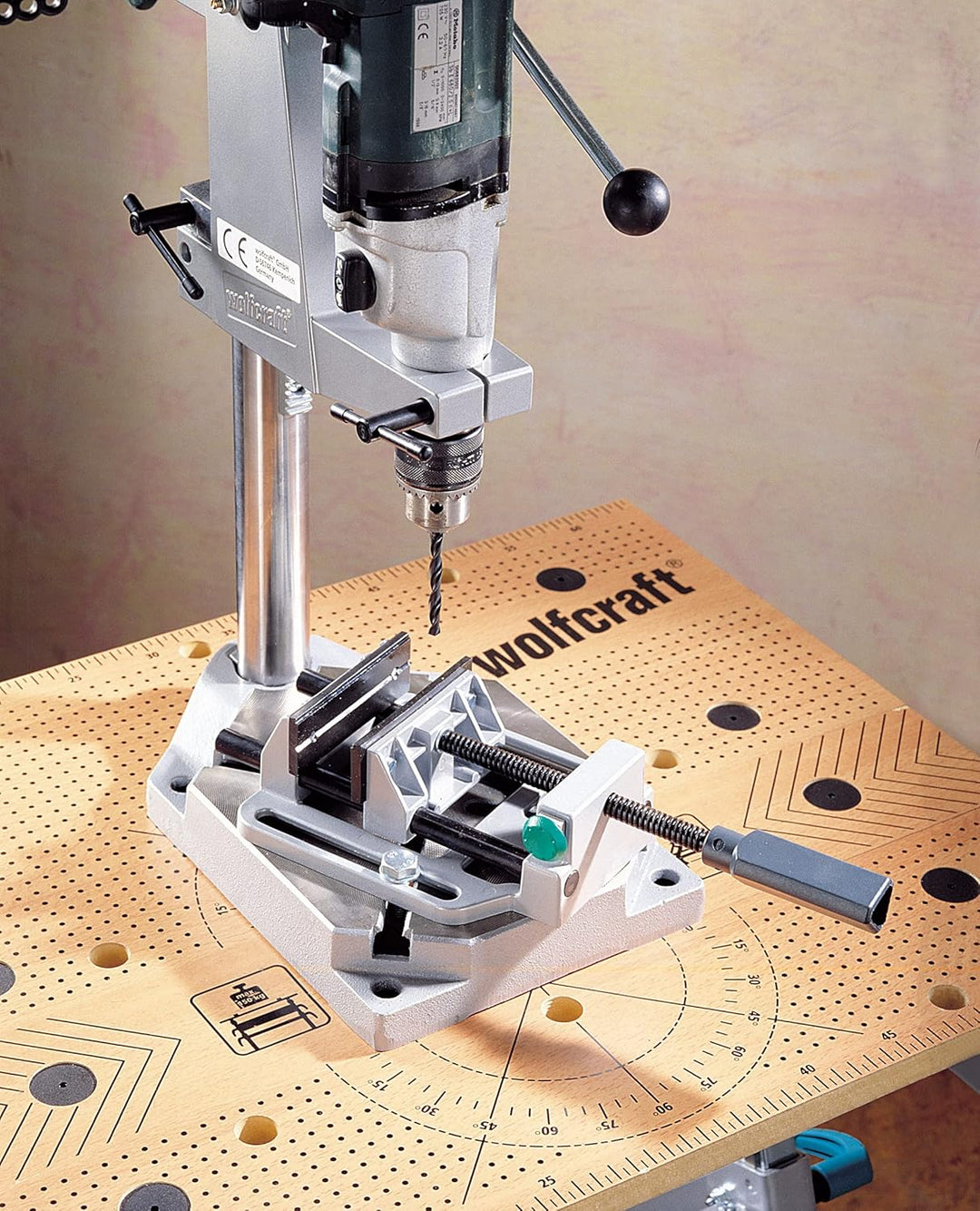 wolfcraft Universal-Schraubstock I 3410000 I Backenbreite 100 mm Einheitsgrösse, Einheitsgrösse