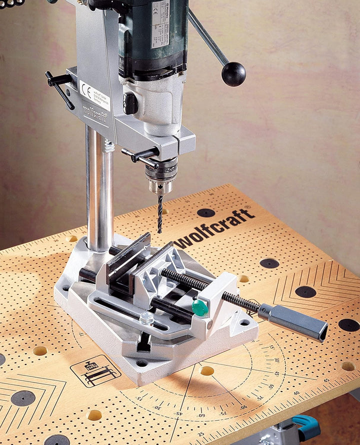 wolfcraft Universal-Schraubstock I 3410000 I Backenbreite 100 mm Einheitsgrösse, Einheitsgrösse