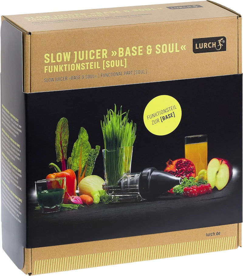 Lurch 200515 Slow Juicer Funktionsteil "Soul" zum Entsaften von Obst u. Gemüse, Zubehör für Lurch "B