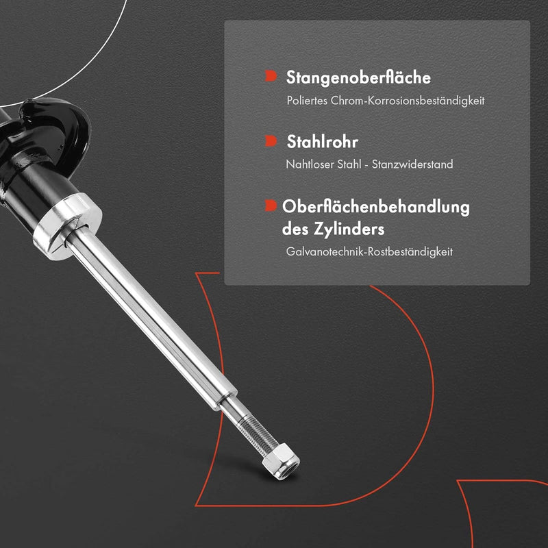 Frankberg 2x Stossdämpfer Vorne Links Rechts Kompatibel mit A3 8P7 Cabriolet 1.2L-2.0L 2008-2013 Gol