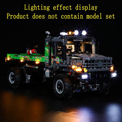 GEAMENT LED Licht-Set Kompatibel mit Lego 4x4 Mercedes-Benz Zetros Offroad-Truck - Beleuchtungsset f