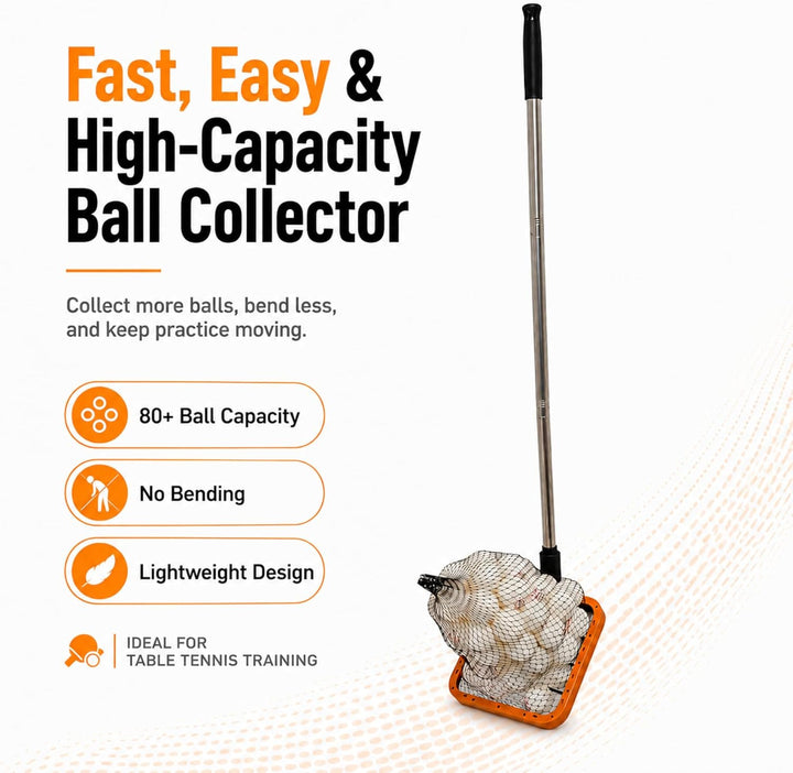 PICK 'N GO Tragbarer Ballpicker für Tischtennis, Ping Pong
