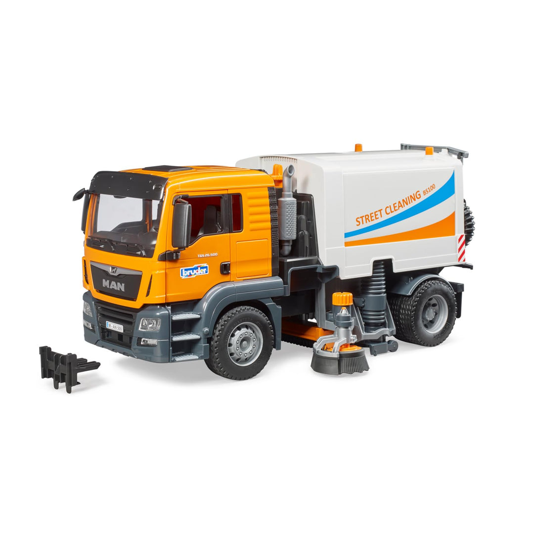 bruder 03780 - Man TGS LKW Strassenreinigung - 1:16 Kehrmaschine Reinigungs-Fahrzeug Kommunalarbeite