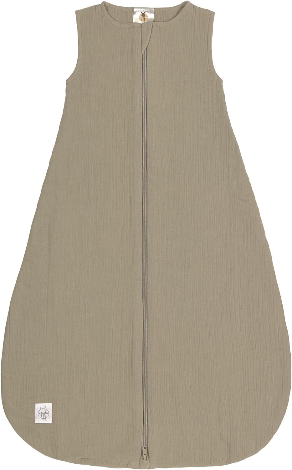 LÄSSIG Baby Sommerschlafsack ohne Ärmel Muslin Baumwolle GOTS zertifiziert unisex/Muslin Sleeping Ba