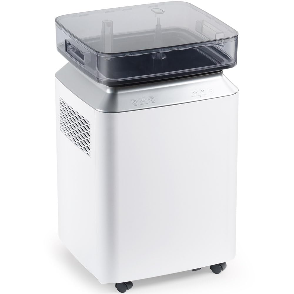 Kalopsia Luftentfeuchter Elektrisch: 80L/Tag für Keller &amp; Wohnung - 8L Tank, 170m², 46dB Leise mit A