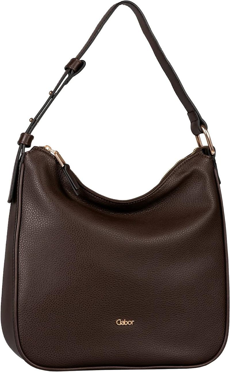 Gabor bags Valerie Damen Hobo Bag Schultertasche Dark Brown, Dark Brown