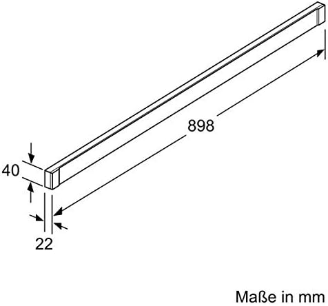 Neff Z54TH90D1 / Zubehör für Dunstabzüge/Design Griffleiste/für 90 cm breite Flachschirmhabuben