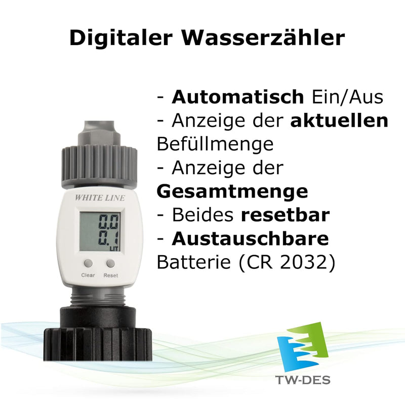 TW-DES Befüllset "COMPLETE" mit Befüllfilter, Adapter, Schlauch für Wohnmobil, Caravan, Wohnwagen, B