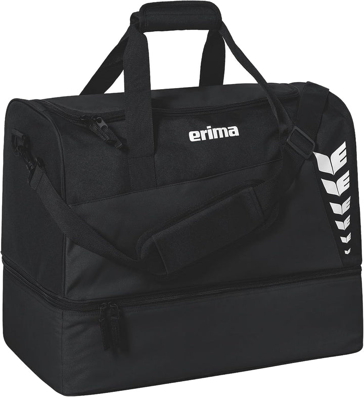 Erima Unisex Six Wings Sporttasche mit Bodenfach M Schwarz, M Schwarz