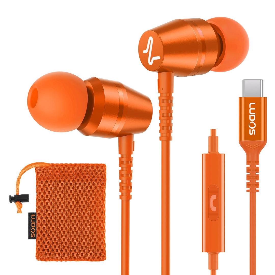 LUDOS OMNITONE USB C Kopfhörer, 5 Jahre Garantie für iPhone 16 15 Pro Max Plus Samsung Galaxy S24 S2