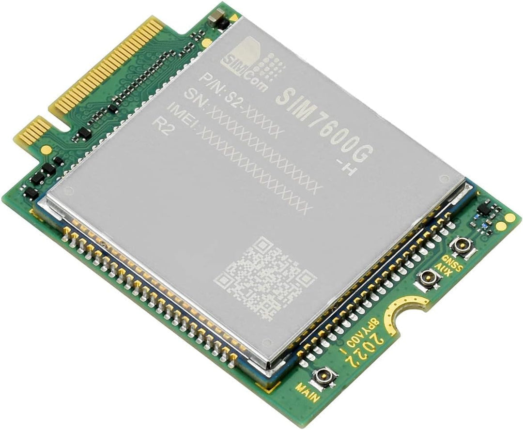 Waveshare SIM7600G-H-M.2 SIMCom Original 4G LTE Cat-4 Module Global Coverage with GNSS Support M.2 B