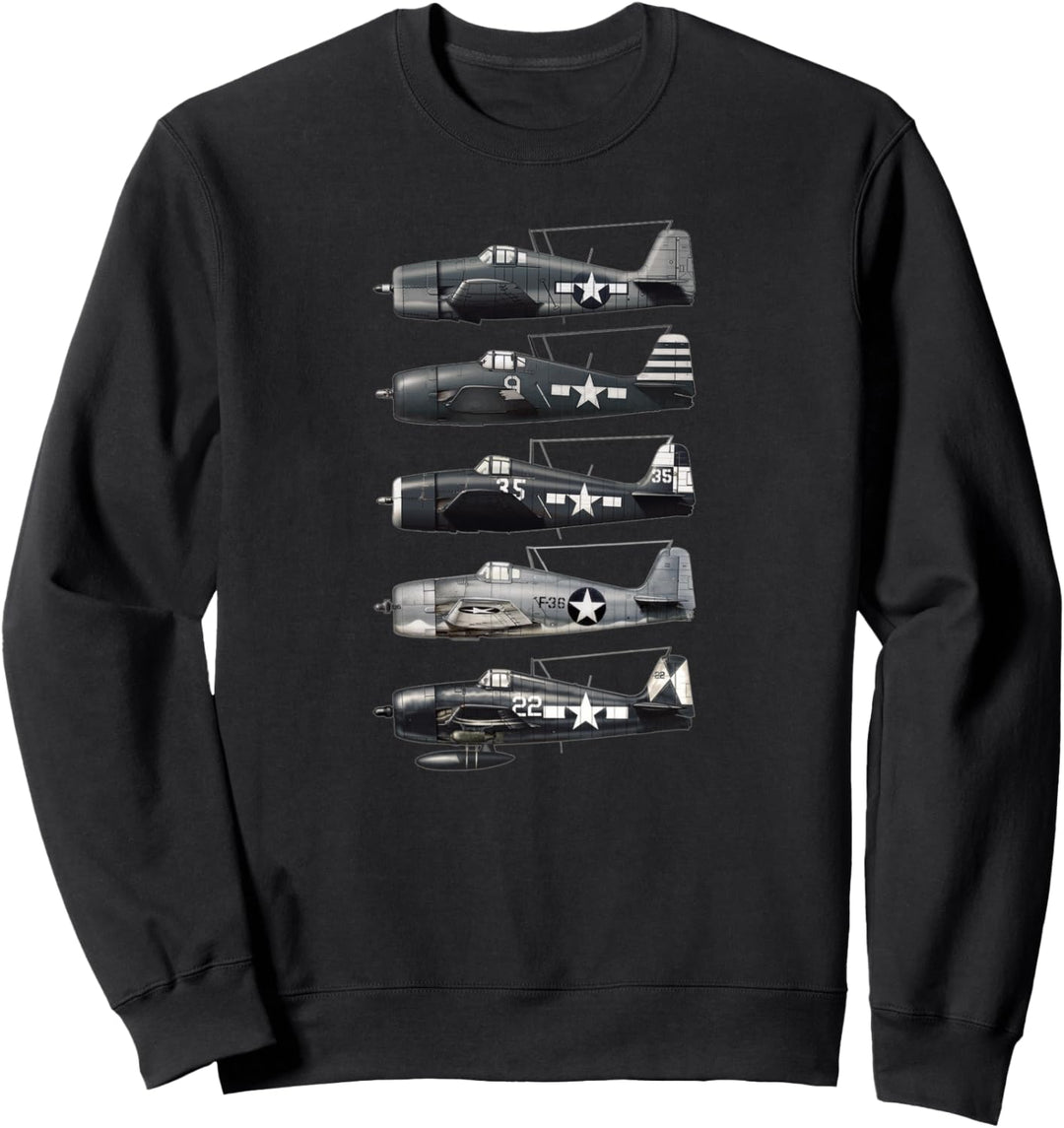 Grumman F6F Hellcat WW2 Kampfflugzeug Sweatshirt