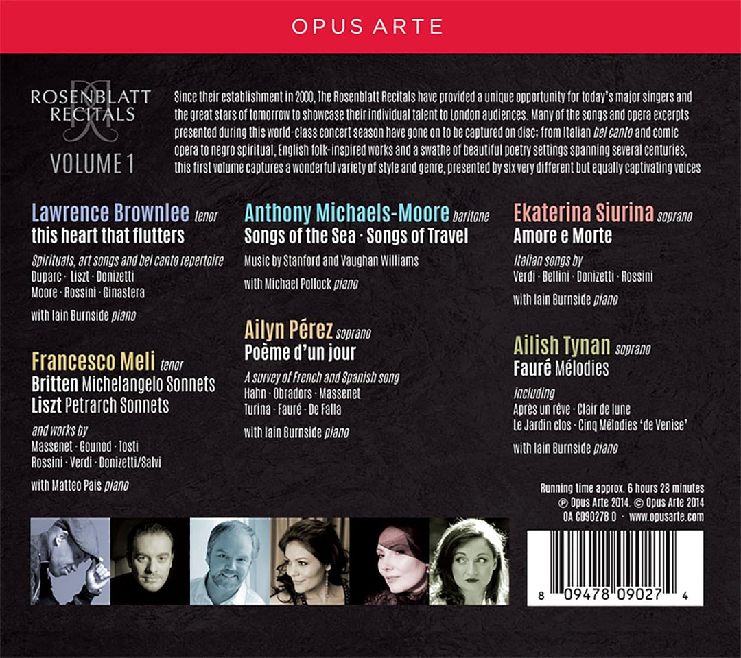 Rosenblatt Recitals Vol.1, Audio-CD