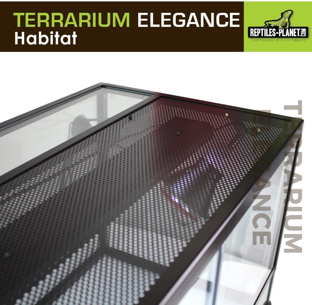 Reptiles Planet Aluminium Elegance Terrarium für Reptilien/# 304 45 x 30 x 30 schwarz Schwarz 45 x 3