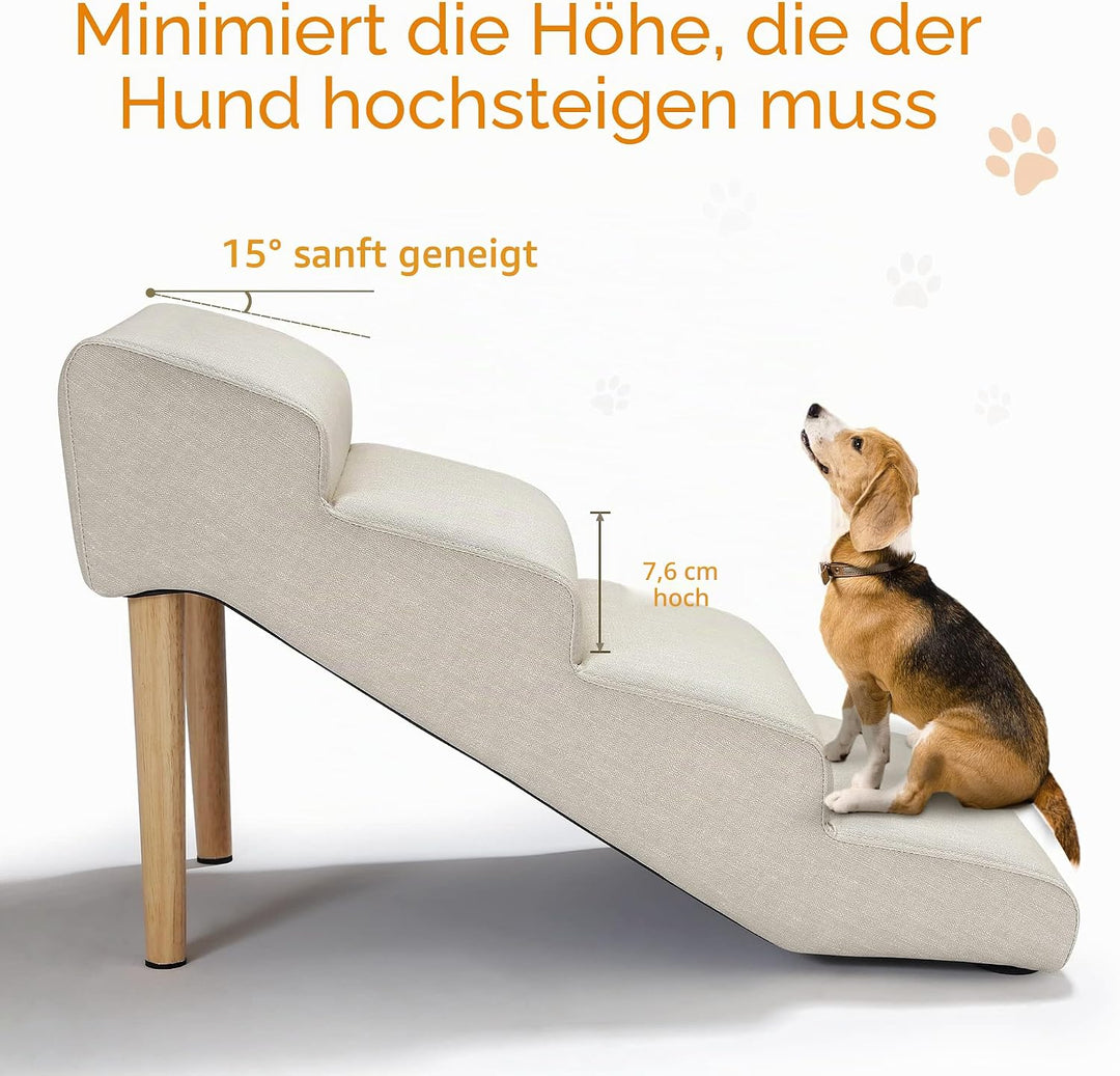 Senneny Hundetreppe aus Kunstleder, wasserdicht, Kratzfest, mit hochdichtem Schaumstoff und abnehmba