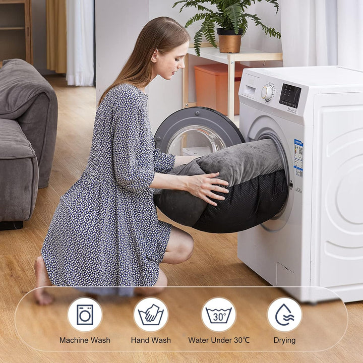 JOEJOY Hundebett Hundekorb Waschbar Hundekörbchen rutschfeste Hundebetten Flauschig Hundematratze mi