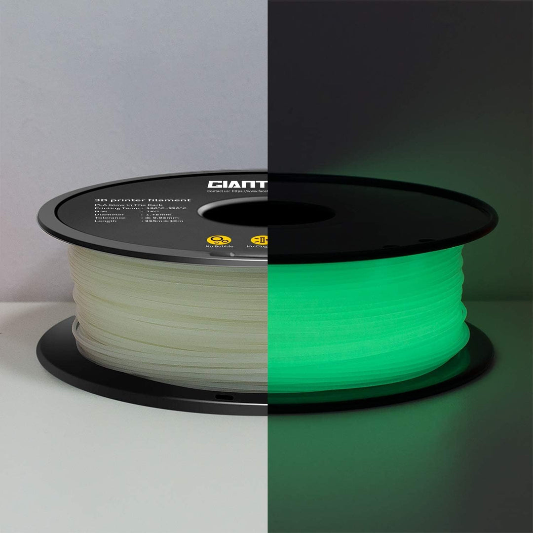 GIANTARM Leuchtet PLA Filament 1,75 mm,Glow In The Dark, Massgenauigkeit: ±0,02 mm, 3D-Druck-Filamen