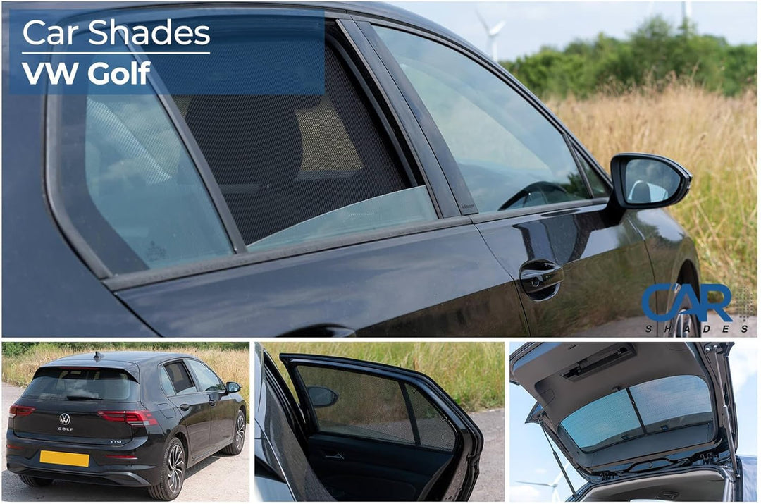 Satz Car Shades kompatibel mit Volkswagen Golf VIII 5 türer 2020- (4-teilig)