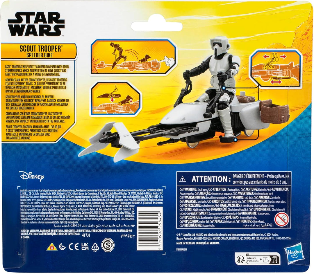 STAR WARS Epic World of Action Scout Trooper &amp; Speeder Bike, 10.2 cm Actionfigur &amp; Fahrzeug, Spielze