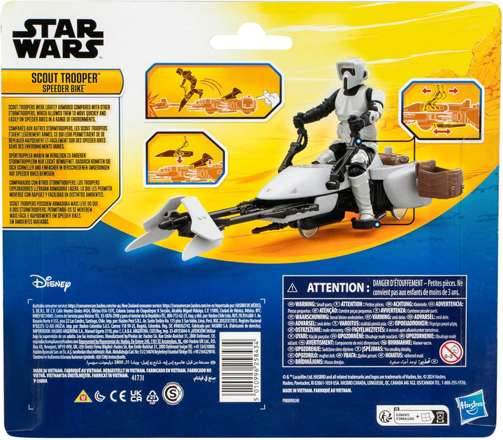 STAR WARS Epic World of Action Scout Trooper &amp; Speeder Bike, 10.2 cm Actionfigur &amp; Fahrzeug, Spielze
