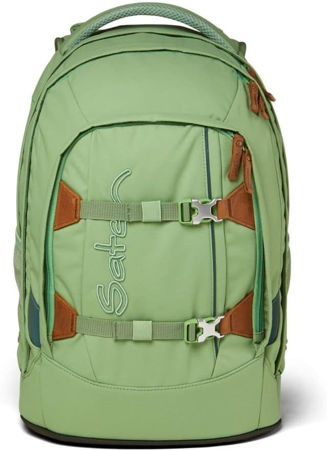 Satch Pack Schulrucksack Set 2tlg. mit Schlamperbox (Nordic Jade Green Skandi Edition), Nordic Jade