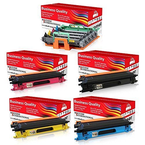 (4er Set (K+C+M+Y) Rebuilt Business Toner Brother TN135 + 1x Drum DR130), 4X Kompatibel Business Ton