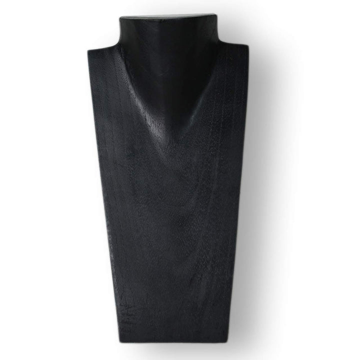 ART-CRAFT Halskettenständer Schmuckständer Halskettendisplay Schmuckbüste aus Holz schwarz 30 cm Sch