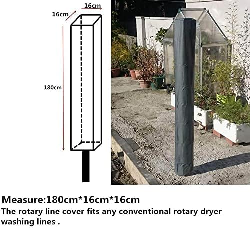 PATIO PLUS Schutzhülle für Wäschespinne, Wasserdicht Schutzhülle für Ampelschirme mit hochdichter Ox