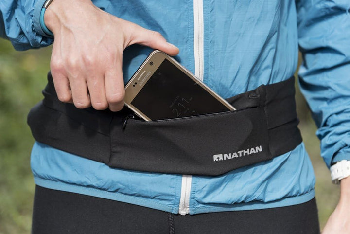 Nathan 7702 The Zipster Taillengürtel zum Laufen Schwarz XS, Schwarz XS