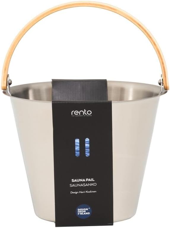 Rento Sauna Bucket Stainless Steel