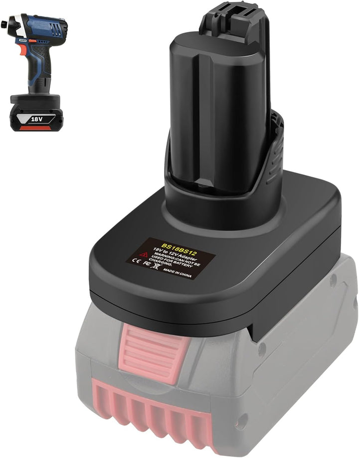 BS18BS12 für Bosch 18V auf 12V Akku Adapter, für Bosch GBA 18V Professional System Akku arbeitet im