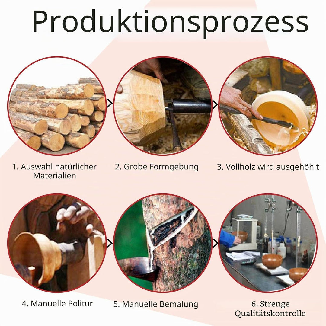 Jujube Holzschale - Japanische Nudelschale, Durchmesser 4,5 x 2-5/8, Ideal für Suppe, Eintauchen & D