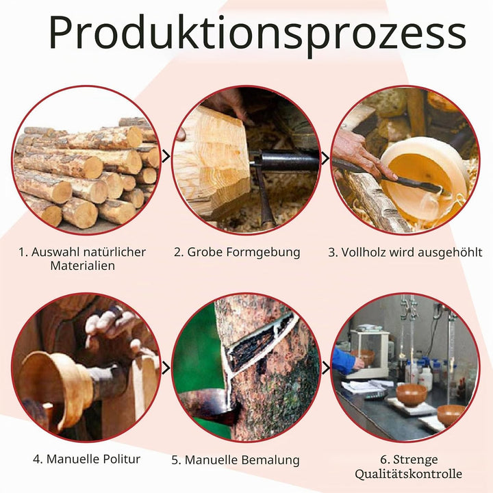Jujube Holzschale - Japanische Nudelschale, Durchmesser 4,5 x 2-5/8, Ideal für Suppe, Eintauchen & D